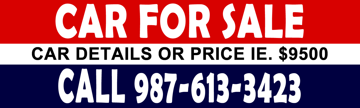 Custom car for sale Bumper Sticker, Magnet or Window Cling - Custom Bumper Sticker, Vinyl Sticker, or Magnet