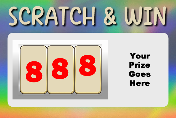 Holographic Custom Faux Scratch Tickets - Custom Bumper Sticker, Vinyl Sticker, or Magnet