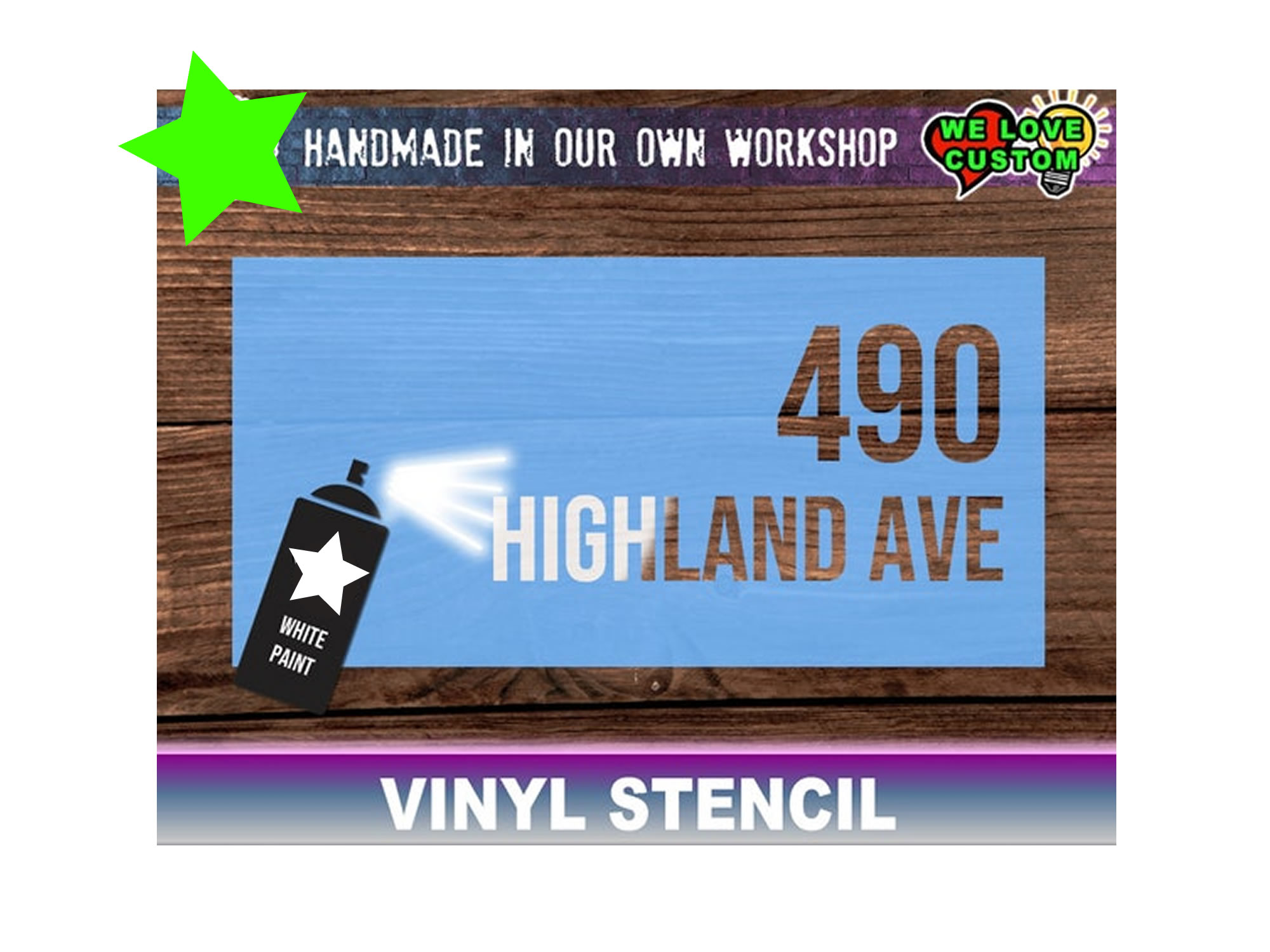 Custom Vinyl Stencil - Custom Bumper Sticker, Vinyl Sticker, or Magnet