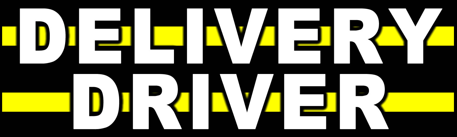 Delivery Driver Vinyl Sticker, Window Cling or Magnet in UV Laminate Coating - Custom Bumper Sticker, Vinyl Sticker, or Magnet