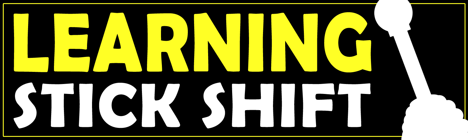 Learning Stick Shift Vinyl Sticker, Window Cling or Magnet in UV Laminate Coating - Custom Bumper Sticker, Vinyl Sticker, or Magnet