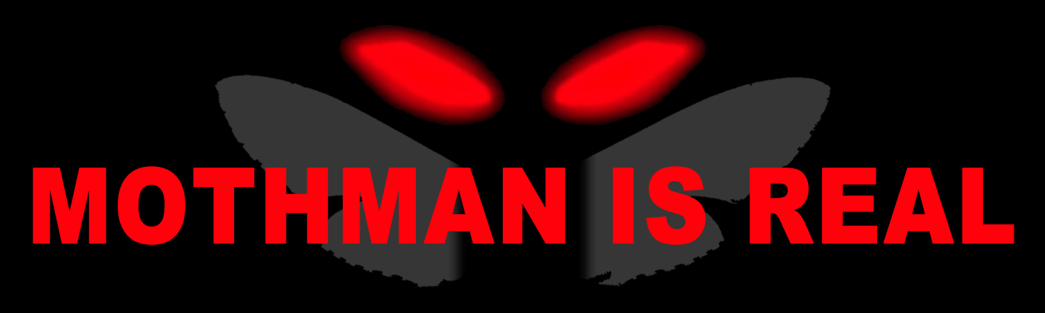 Mothman Is Real Custom Vinyl Sticker, Window Cling or Magnet in UV Laminate Coating - Custom Bumper Sticker, Vinyl Sticker, or Magnet