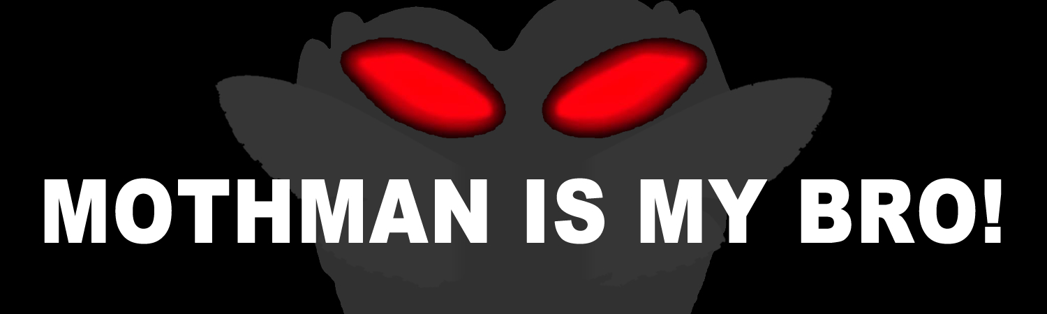 Mothman Is My Bro Custom Vinyl Sticker, Window Cling or Magnet in UV Laminate Coating - Custom Bumper Sticker, Vinyl Sticker, or Magnet