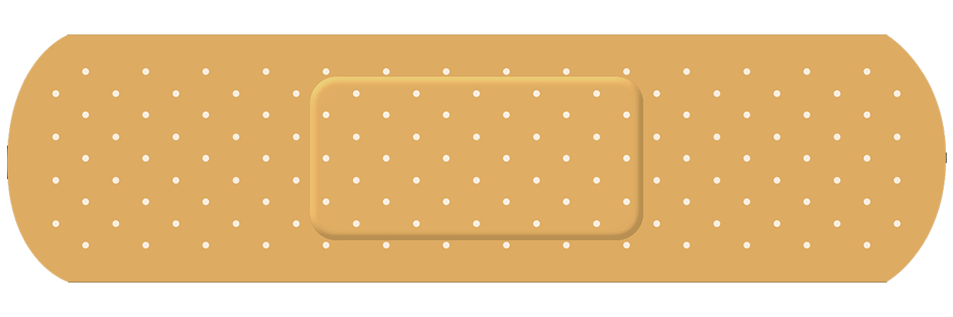 Bandage Vinyl Bumper Sticker, Window Cling or Bumper Sticker Magnet in UV Laminate Coating - Custom Bumper Sticker, Vinyl Sticker, or Magnet