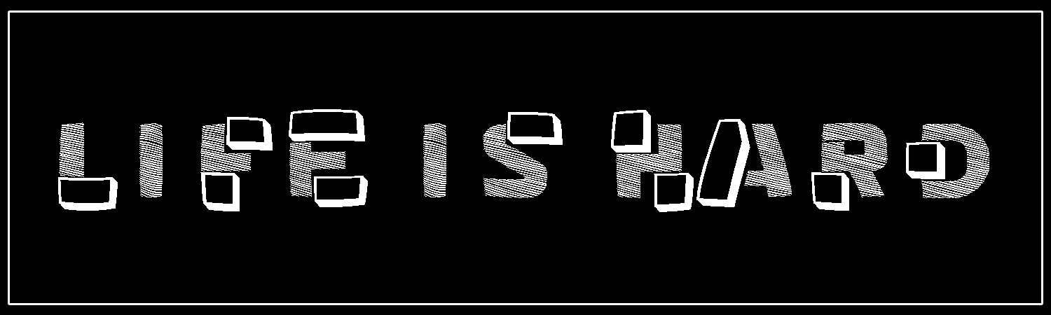  Life Is Hard  Vinyl Bumper Sticker  Window Cling or Bumper Sticker Magnet in UV Laminate Coating - Custom Bumper Sticker, Vinyl Sticker, or Magnet