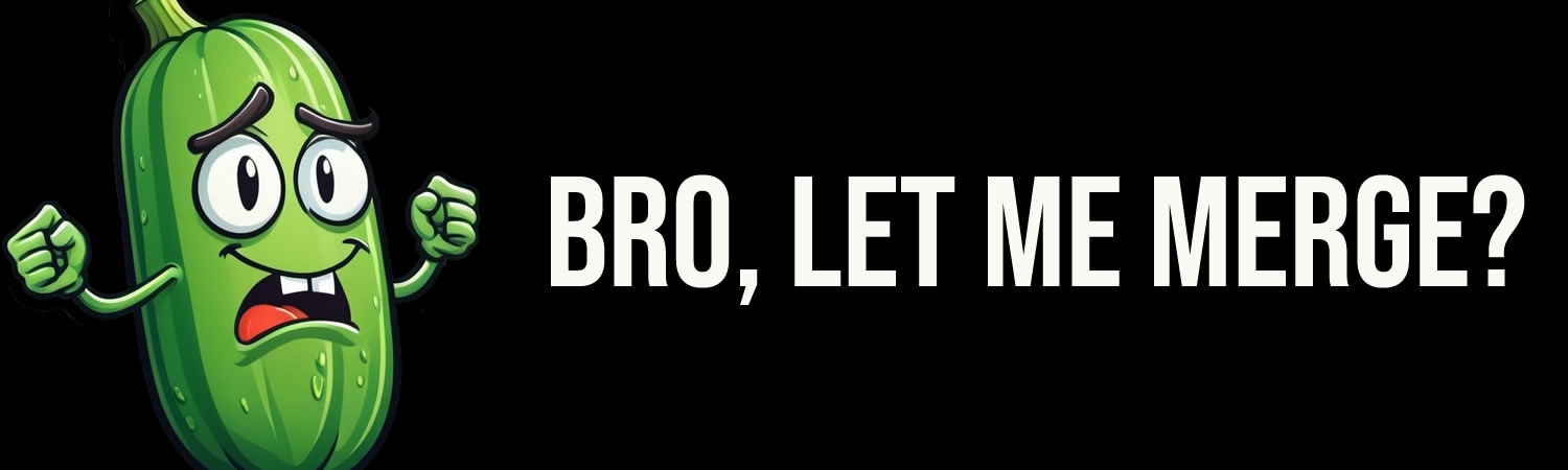 Bro  Let Me Merge  Vinyl Bumper Sticker  Window Cling or Bumper Sticker Magnet in UV Laminate Coating - Custom Bumper Sticker, Vinyl Sticker, or Magnet