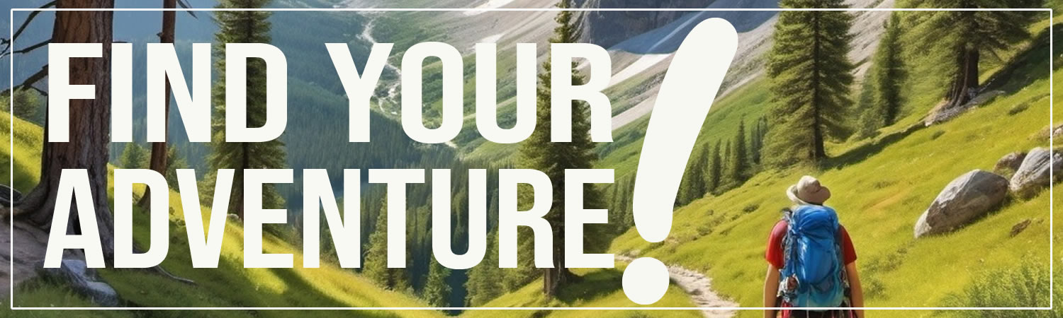 Find Your Adventure Vinyl Bumper Sticker  Window Cling or Bumper Sticker Magnet in UV Laminate Coating - Custom Bumper Sticker, Vinyl Sticker, or Magnet