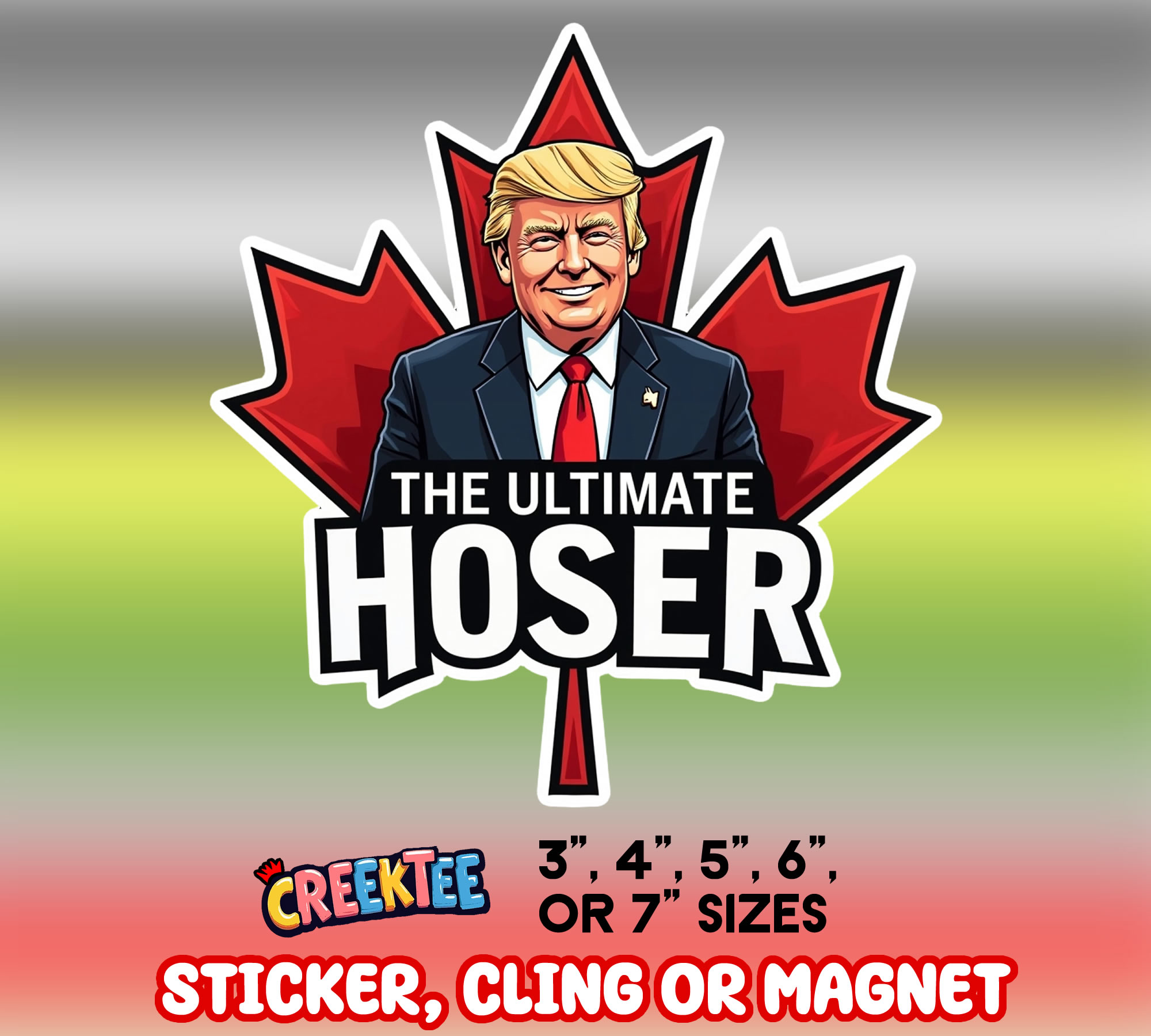 The Ultimate Hoser Die Cut Vinyl Sticker  Window Cling or Magnet with Laminate Coating in Various Sizes - Custom Bumper Sticker, Vinyl Sticker, or Magnet