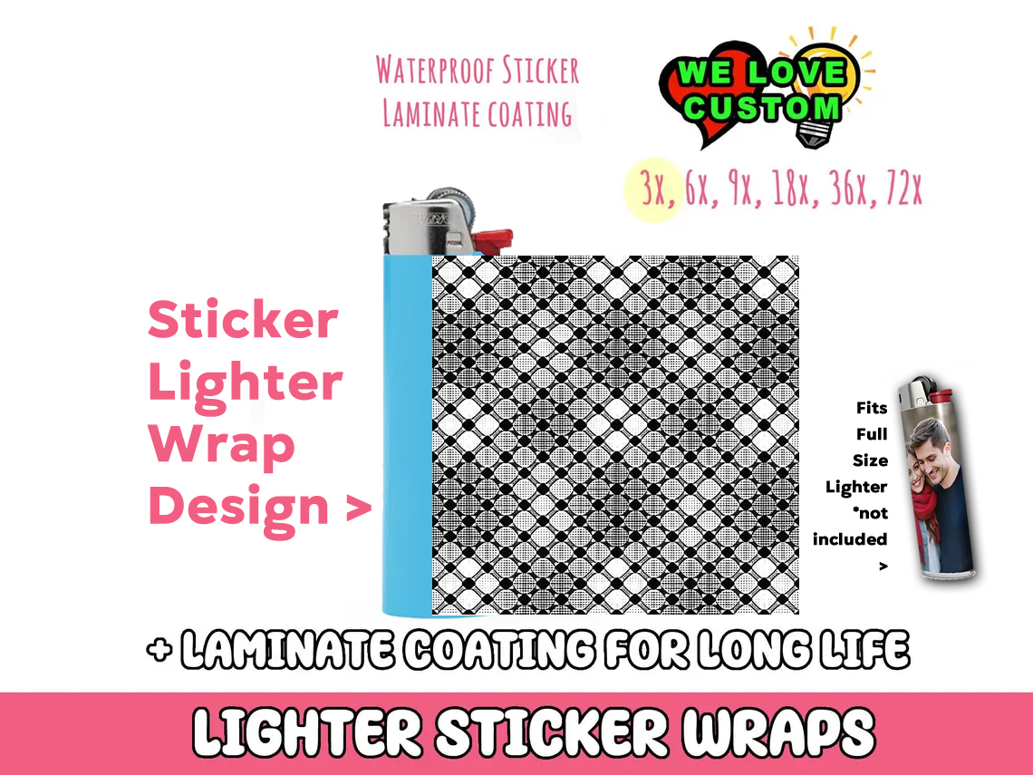 Lighter Wrap Sticker Design Lighter Wraps  Your Custom Photo or Text - Custom Bumper Sticker, Vinyl Sticker, or Magnet